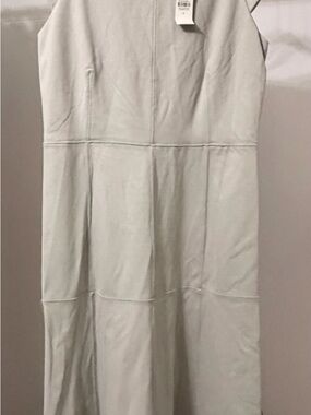 Ann Taylor Light Gray Sleeveless Panel Dress